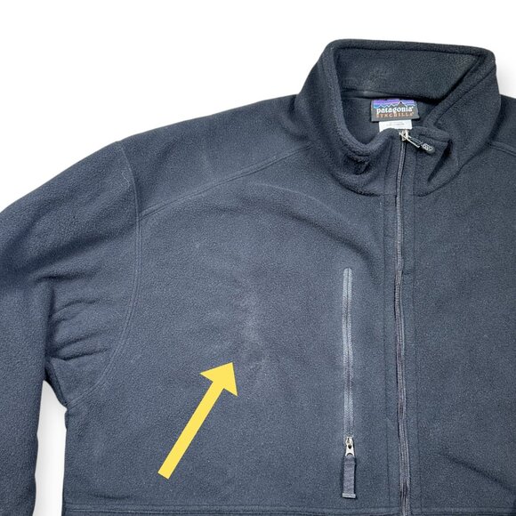 2000s Patagonia Synchilla Full Zip Fleece Black  Men's XL - Read - Picture 2 of 4